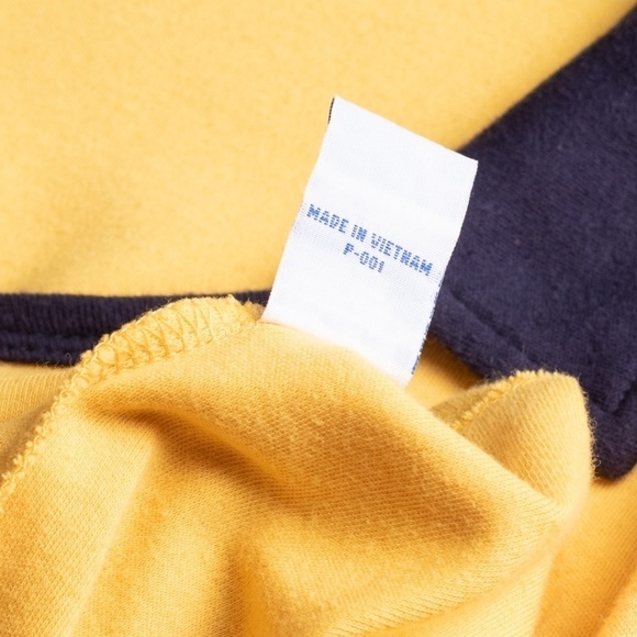 Vintage Hang Ten Urban Sporty Yellow Collared Shirt Large Y2K Surfer Beach - Picture 6 of 9